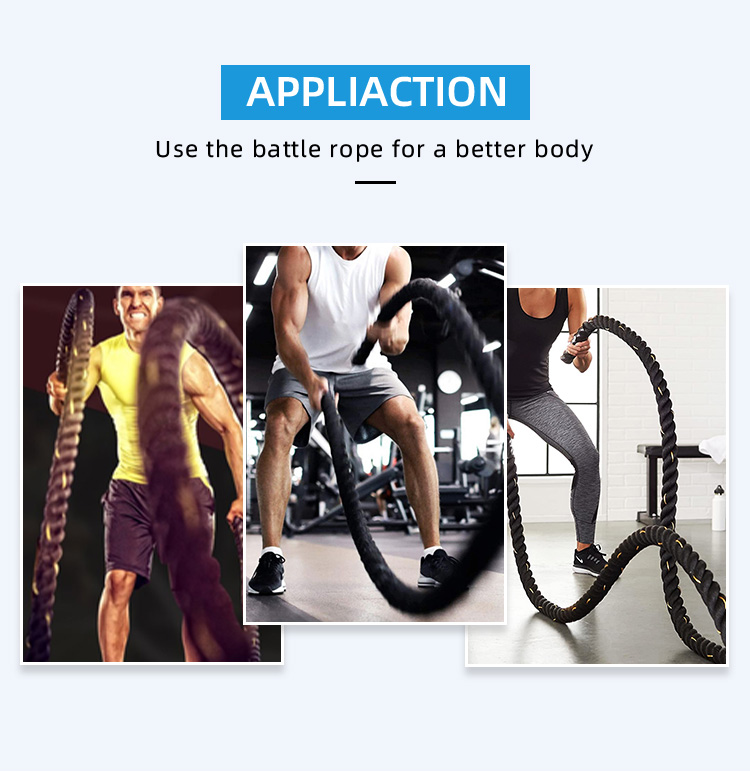 Body-building Gym Cross fit Weighted Battle Power Ropes supplier