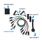Rubber Pull RopeResistance Bands Fitness for Indoor Strength Training