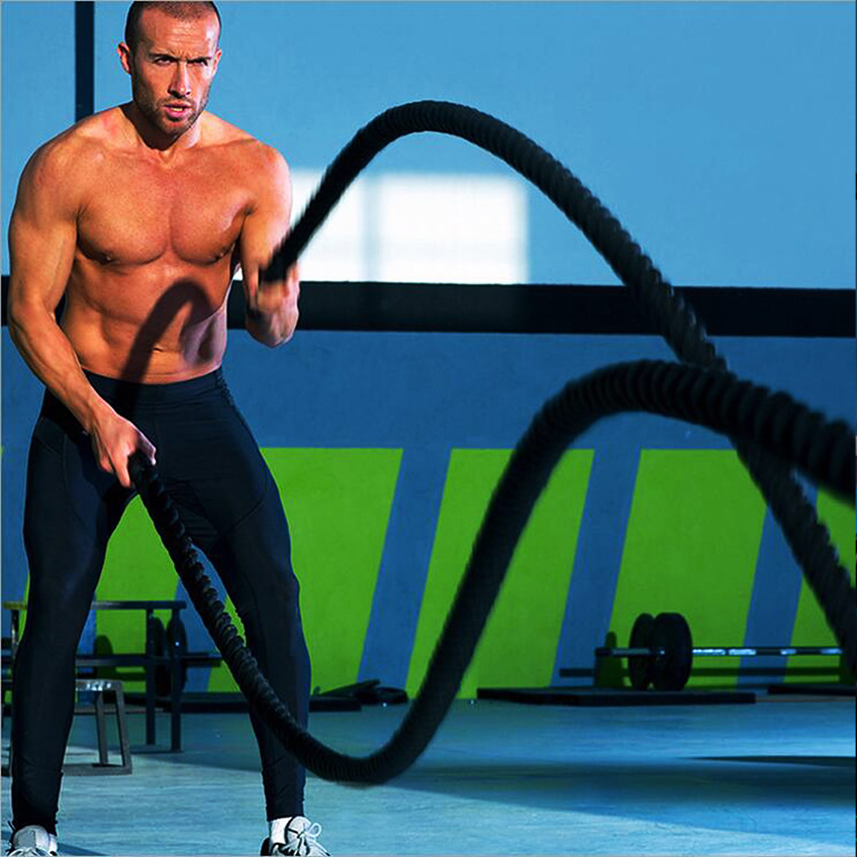 Body-building Gym Cross fit Weighted Battle Power Ropes