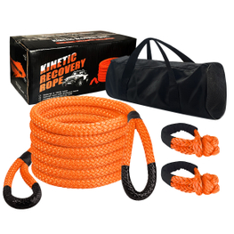 Kinetic Recovery Kit Towing Rope with Soft Shackles