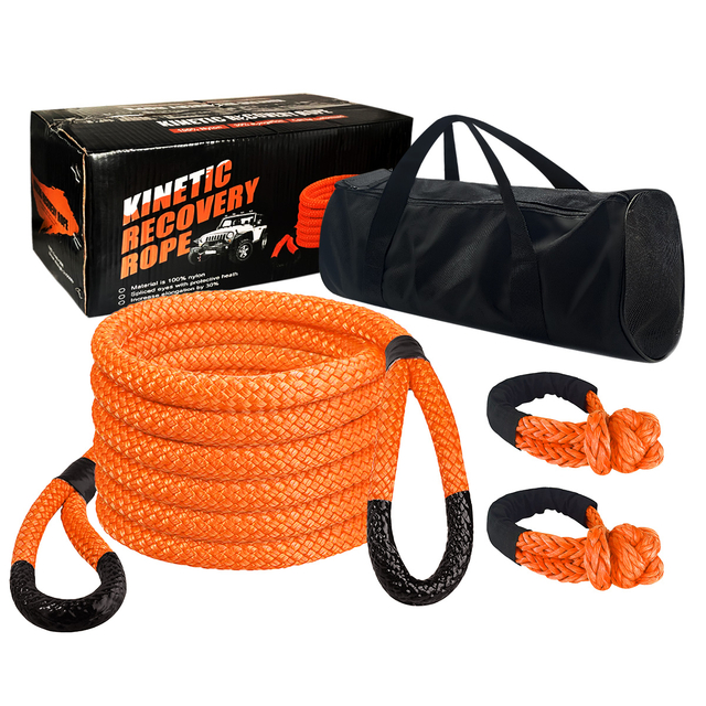 Kinetic Recovery Kit Towing Rope with Soft Shackles