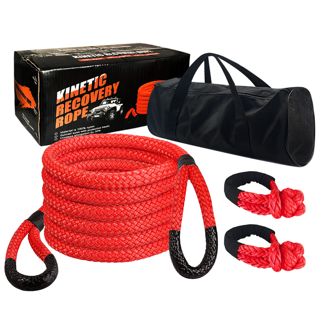 Kinetic Recovery Kit Towing Rope with Soft Shackles