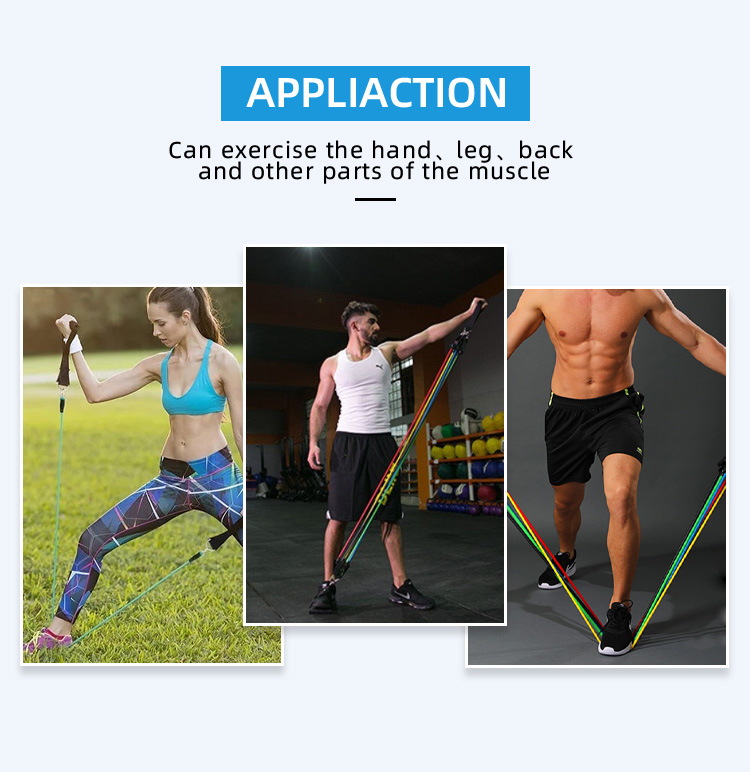 Rubber Pull RopeResistance Bands Fitness for Indoor Strength Training supplier