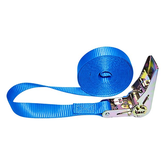 Colorful High Visibility Ratchet Tie Down Strap Polyester Cargo Belt