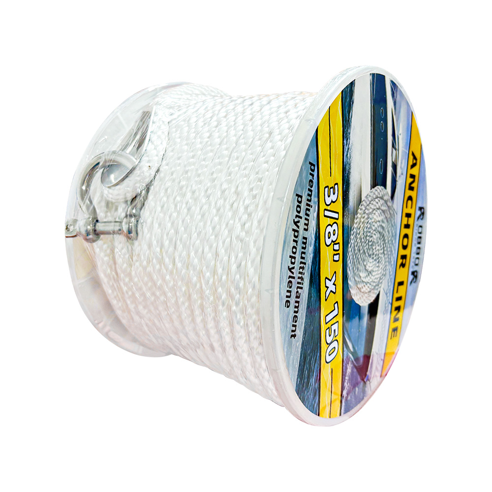 Solid Braided Polypropylene Filament Anchor Line with Thimble
