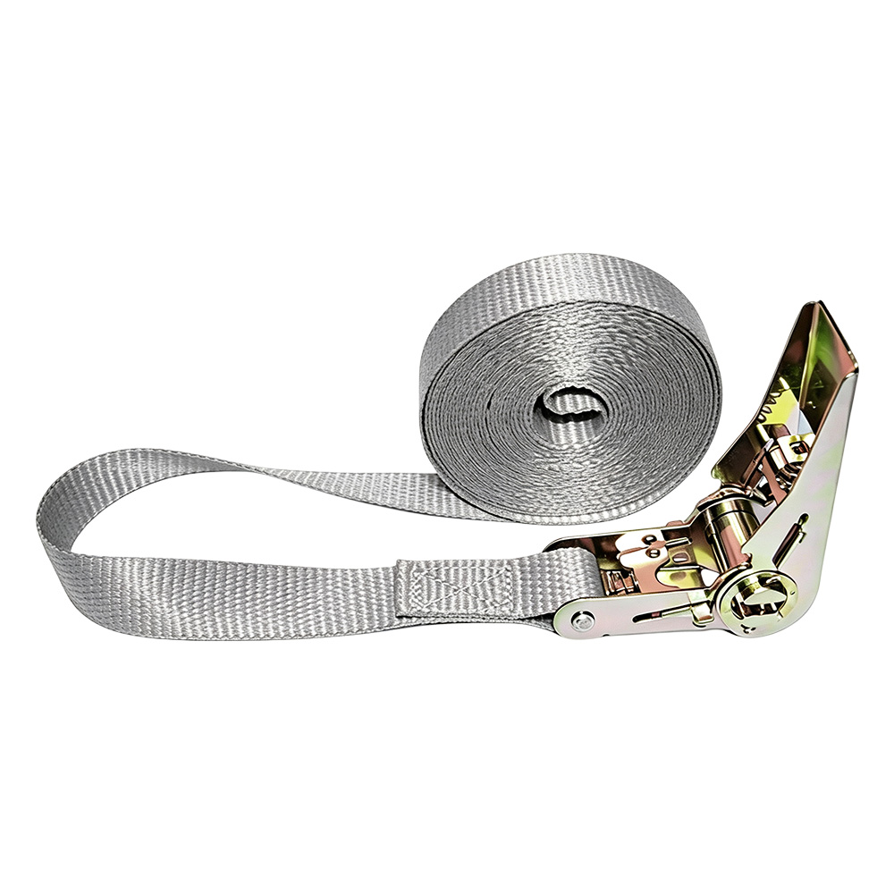 Colorful High Visibility Ratchet Tie Down Strap Polyester Cargo Belt