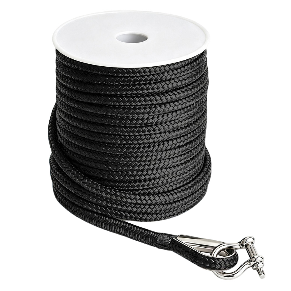 Double Braided Anchor Line with Metal Thimble