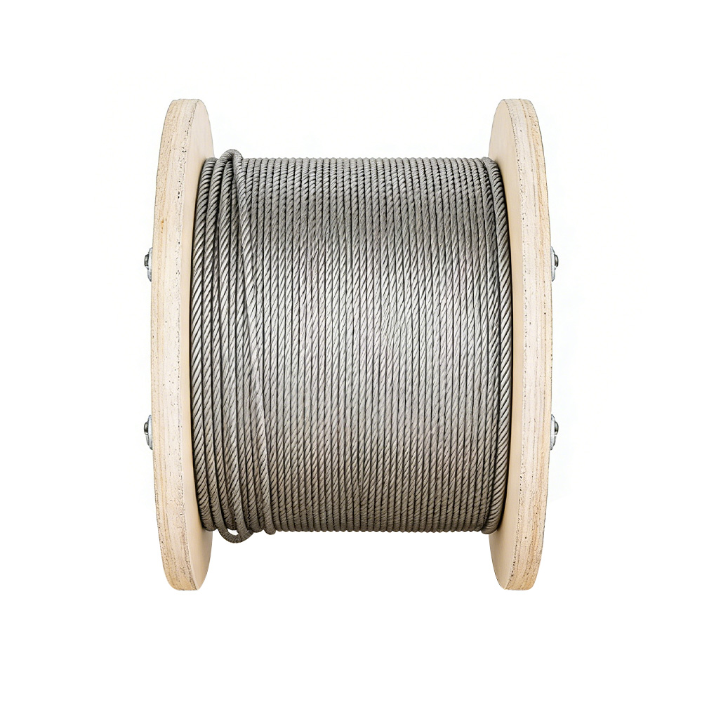 Stainless Steel Wire Rope 6×19 Strand Corrosion Resistant Marine Mooring Lifting Rope