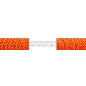 Tight Weave Double Braided Rope with 3 Strand Nylon Inner Core 