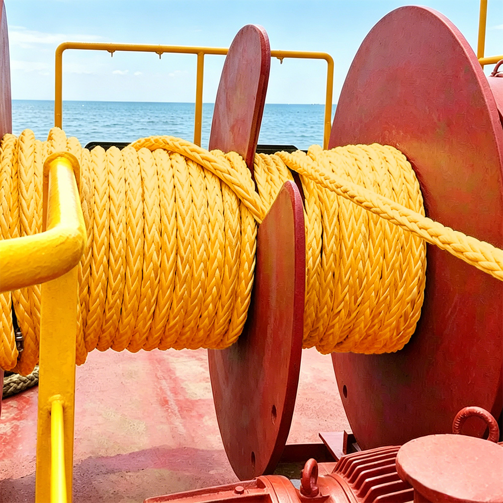 UHMWPE rope with nylon core