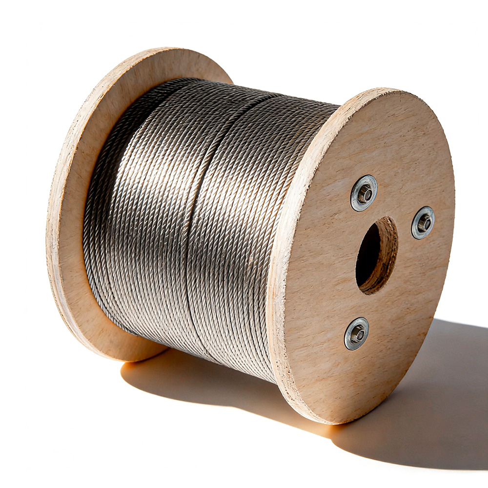 Stainless Steel Wire Rope 6×19 Strand Corrosion Resistant Marine Mooring Lifting Rope