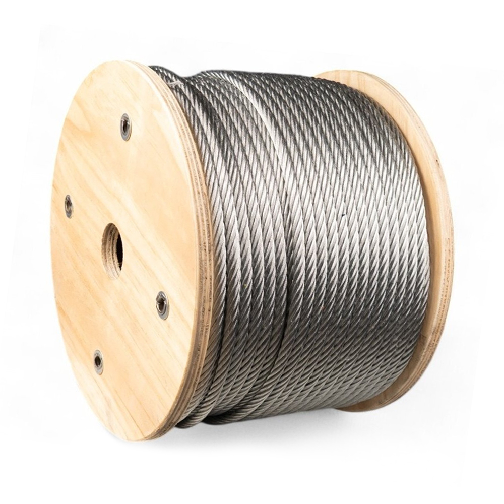 Stainless Steel Wire Rope 6×19 Strand Corrosion Resistant Marine Mooring Lifting Rope