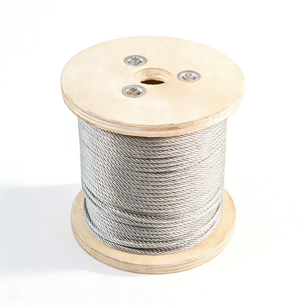 Stainless Steel Wire Rope 6×19 Strand Corrosion Resistant Marine Mooring Lifting Rope